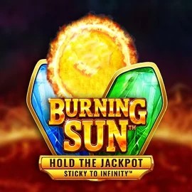 Burning Sun slot logo by Wazdan at HappySlots CasinoBurning Sun