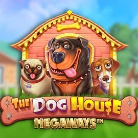 Official Slots logo: The Dog House Megaways by Pragmatic Play at HappySlots Casino