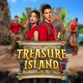 Treasure Island logo by Pragmatic Play at HappySlots Casino