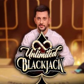 Live Casino logo of Unlimited Blackjack from Ezugi at HappySlots Casino