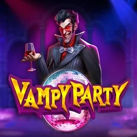 Vampy Party online game logo by Pragmatic Play on happy-slot.nl